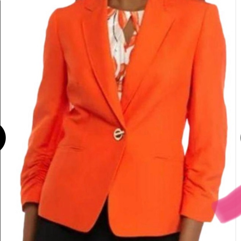 Kasper orange blazer